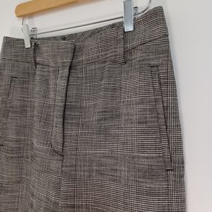 Wilfred High Waisted Plaid Cropped Trousers